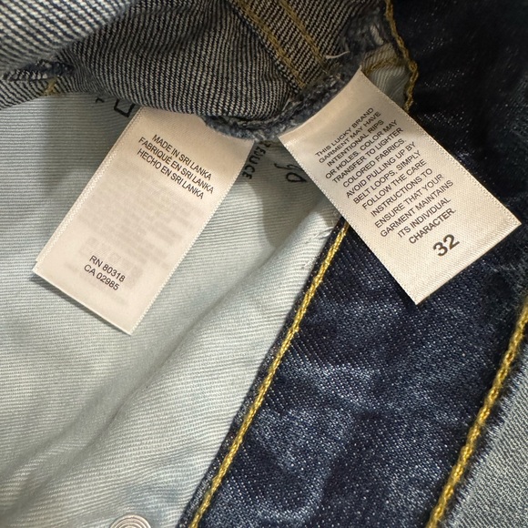 NWT LUCKY BRAND / 365 Vintage Loose Distressed Crop High Rise Jeans Size 32x29 - Picture 10 of 12